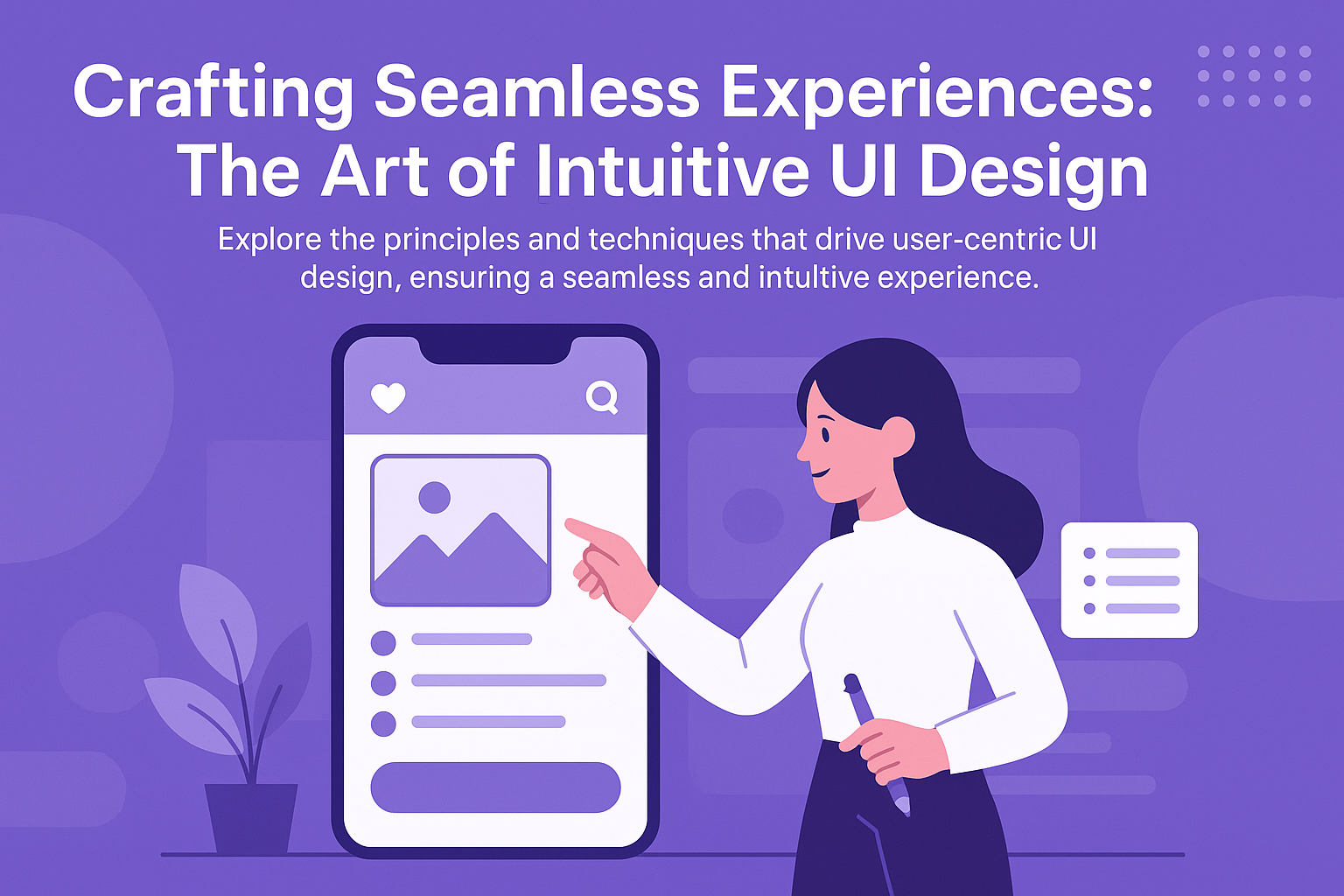 Crafting Seamless Experiences: The Art of Intuitive UI Design