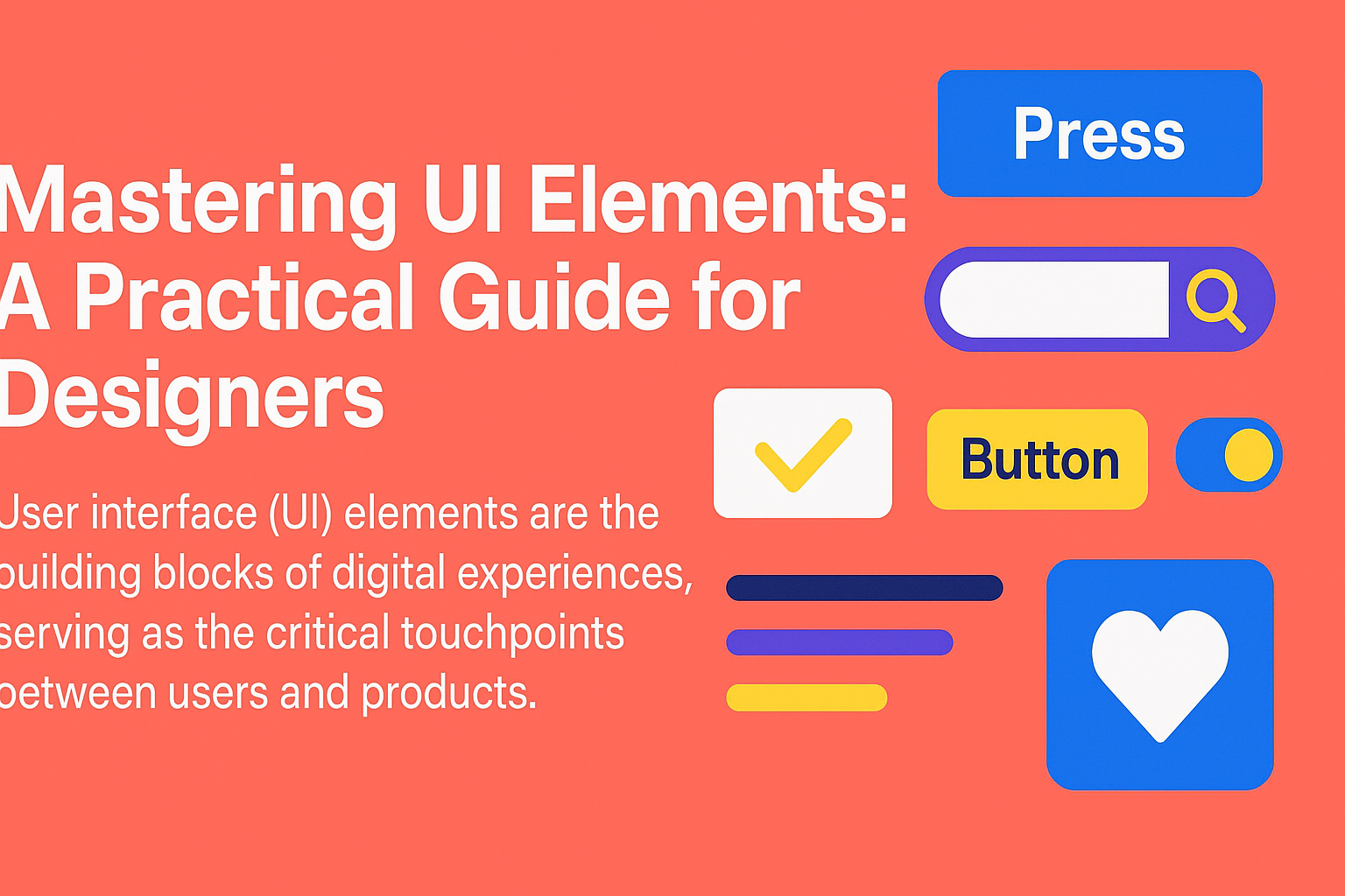 Mastering UI Elements: A Practical Guide for Designers